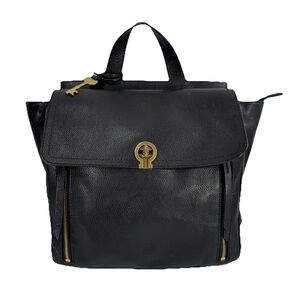 Black Leather Backpack Amelia Fossil Convertible Backpack